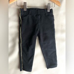 4/$20💥Gold Sparkly Trim Stretch Joggers, Back Pockets, Soft French Terry Jersey